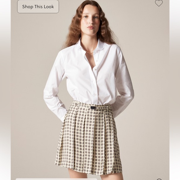 J. Crew Jules Classic Fit Shirt in Cotton Poplin - Picture 10 of 10